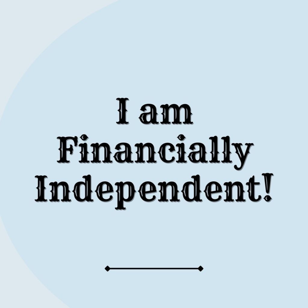financial freedom affirmation sample